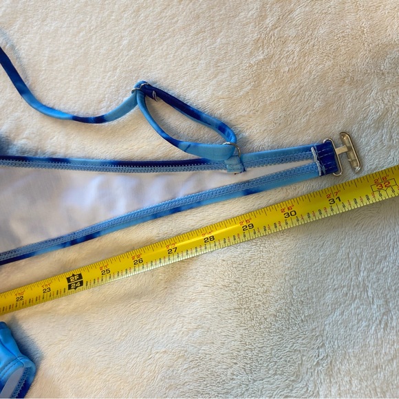 Electric Blue & Light Blue Tie Die Bikini - Picture 14 of 14